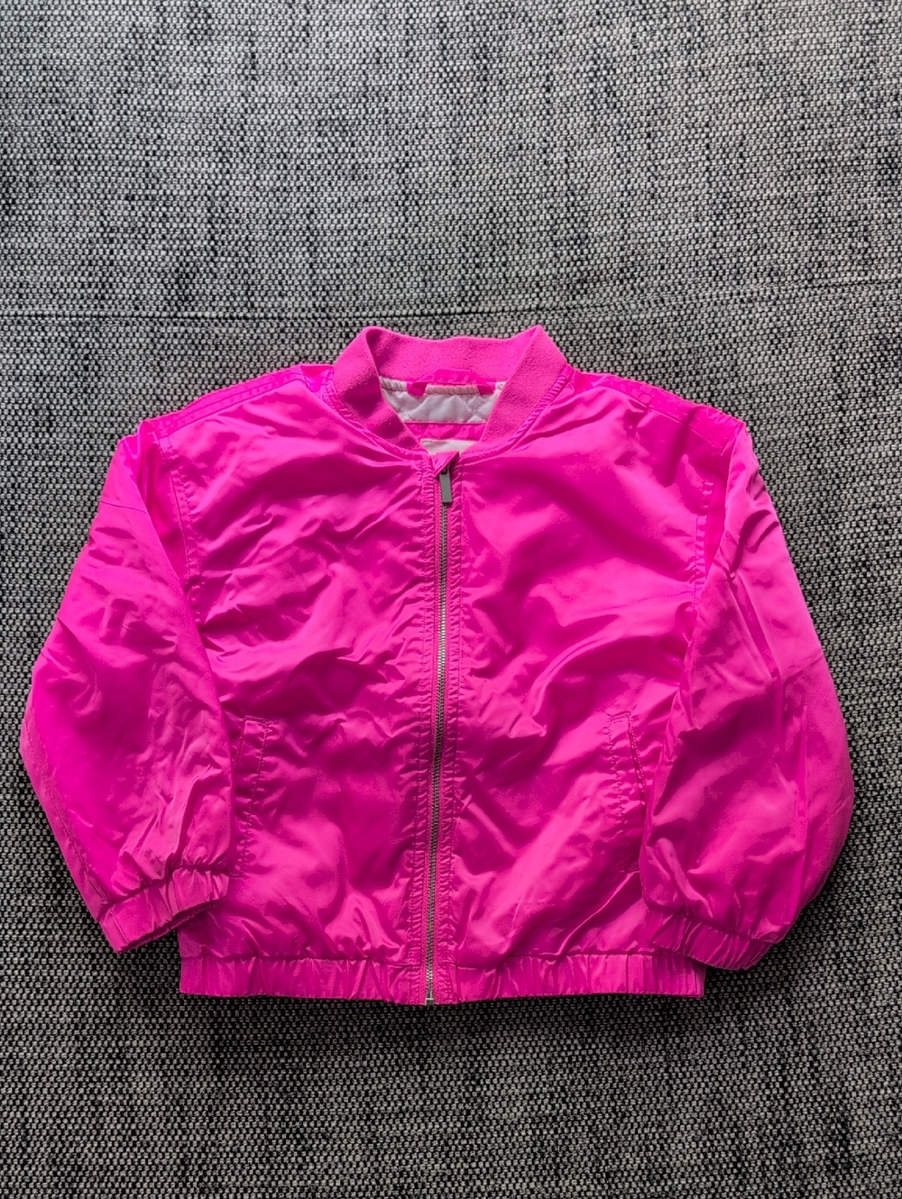 Cat & Jack Bright Hot Pink Bomber Jacket